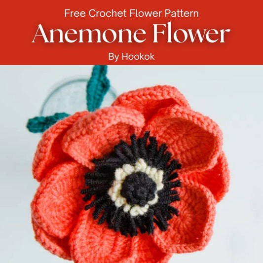 Free Crochet Flower Pattern Anemone Flower