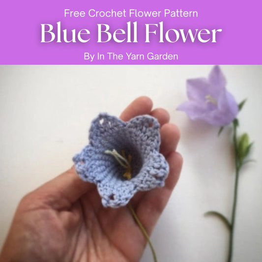 Free Crochet Flower Pattern Blue Bell Flower