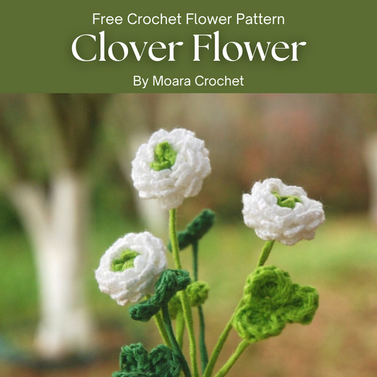 Free Crochet Flower Pattern Clover Flower