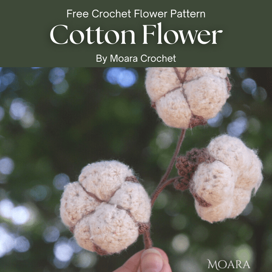 Free Crochet Flower Pattern Cotton Flower