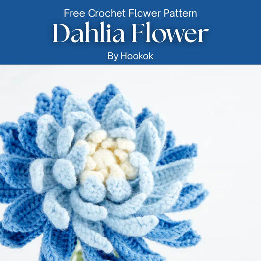 Free Crochet Flower Pattern Dahlia Flower