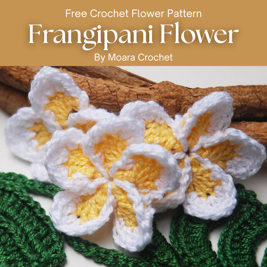 Free Crochet Flower Pattern - Frangipani Flower