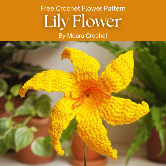 Free Crochet Flower Pattern Lily Flower
