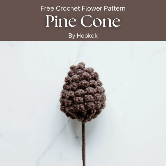 Free Crochet Flower Pattern Pine Cone