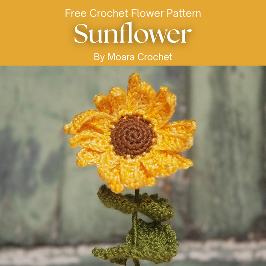 Free Crochet Flower Pattern Sunflower 2