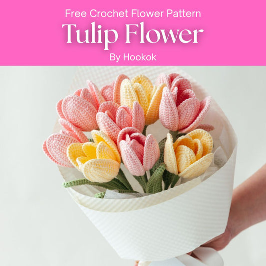 Free Crochet Flower Pattern Tulip Flowers