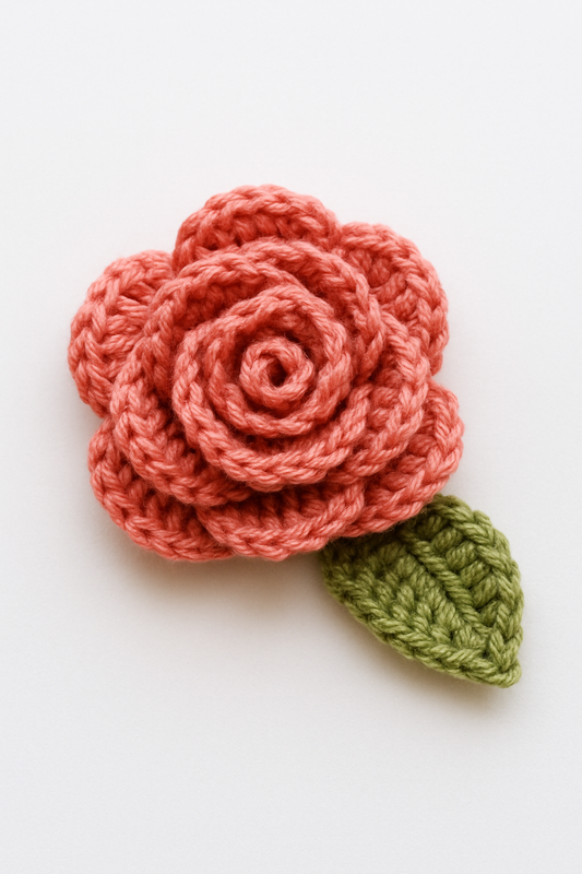 Free Crochet Flower Rose Pattern 🌹
