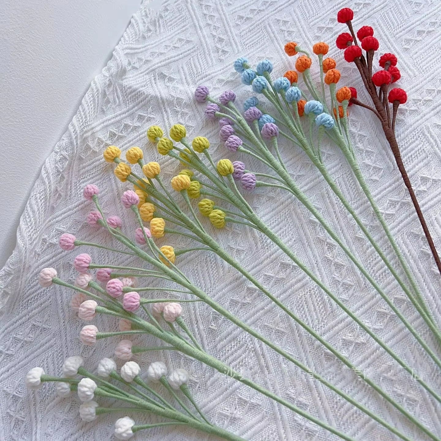 1pc Ball Flower - Multiple Colour Crochet Ball Flowers