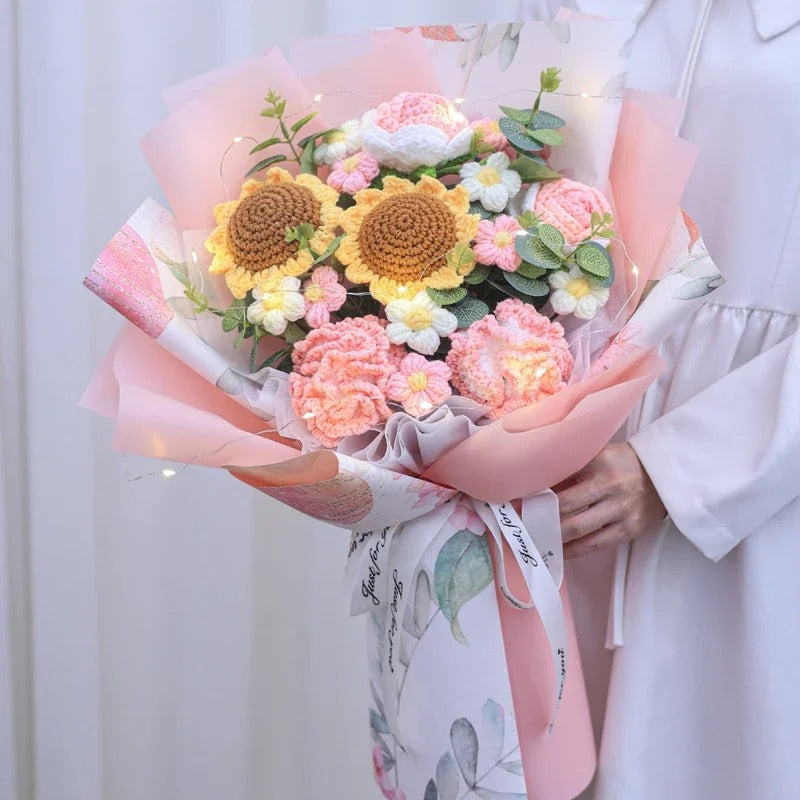 "Forever and Ever" - Premium Large Bouquet w/ Sunflower, Tulips, Carnations