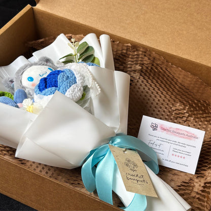 Cinnamoroll | Hello Kitty - Handmade Crochet Bouquets - Roses, Plush