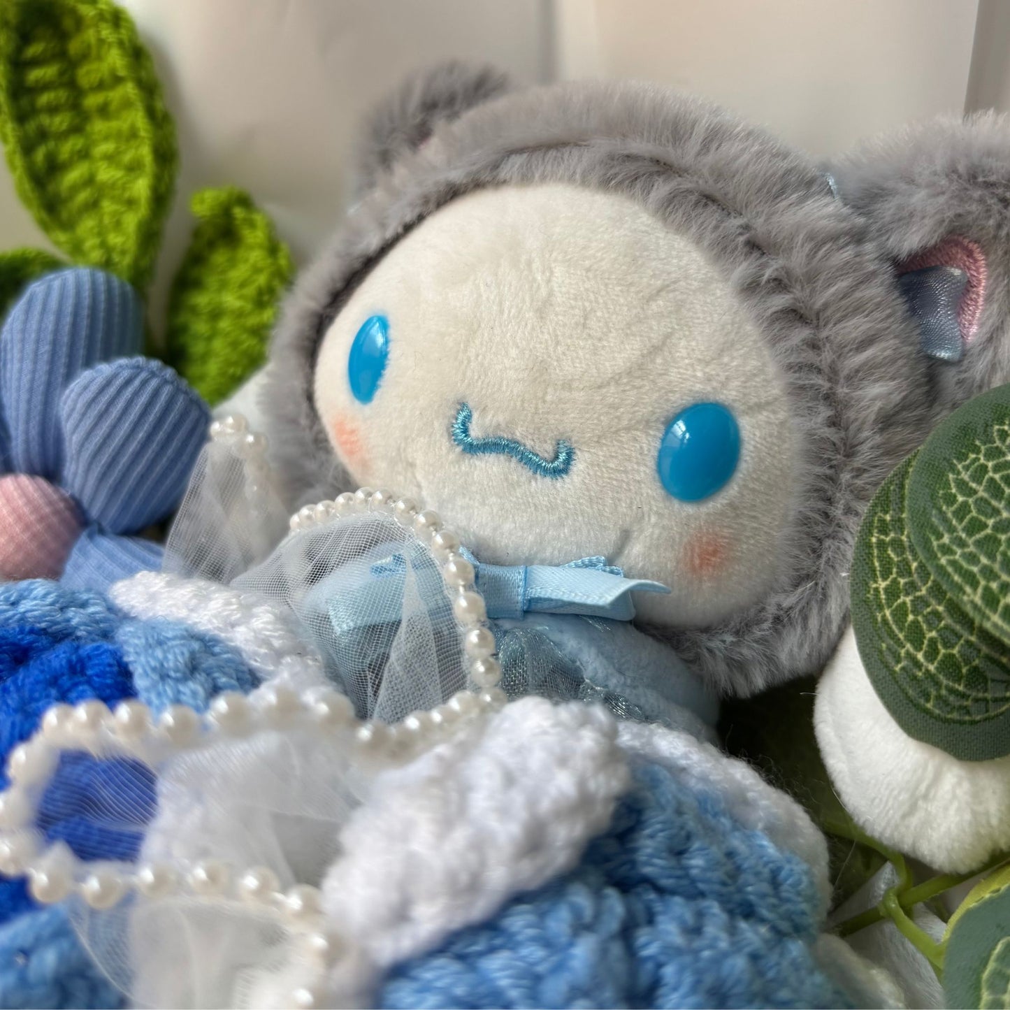 Cinnamoroll | Hello Kitty - Handmade Crochet Bouquets - Roses, Plush
