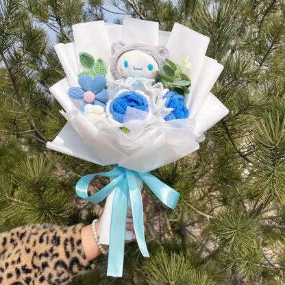 Cinnamoroll | Hello Kitty - Handmade Crochet Bouquets - Roses, Plush
