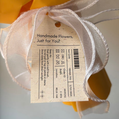 "Sunray" - Sunflower Crochet Bouquet w/ Mix