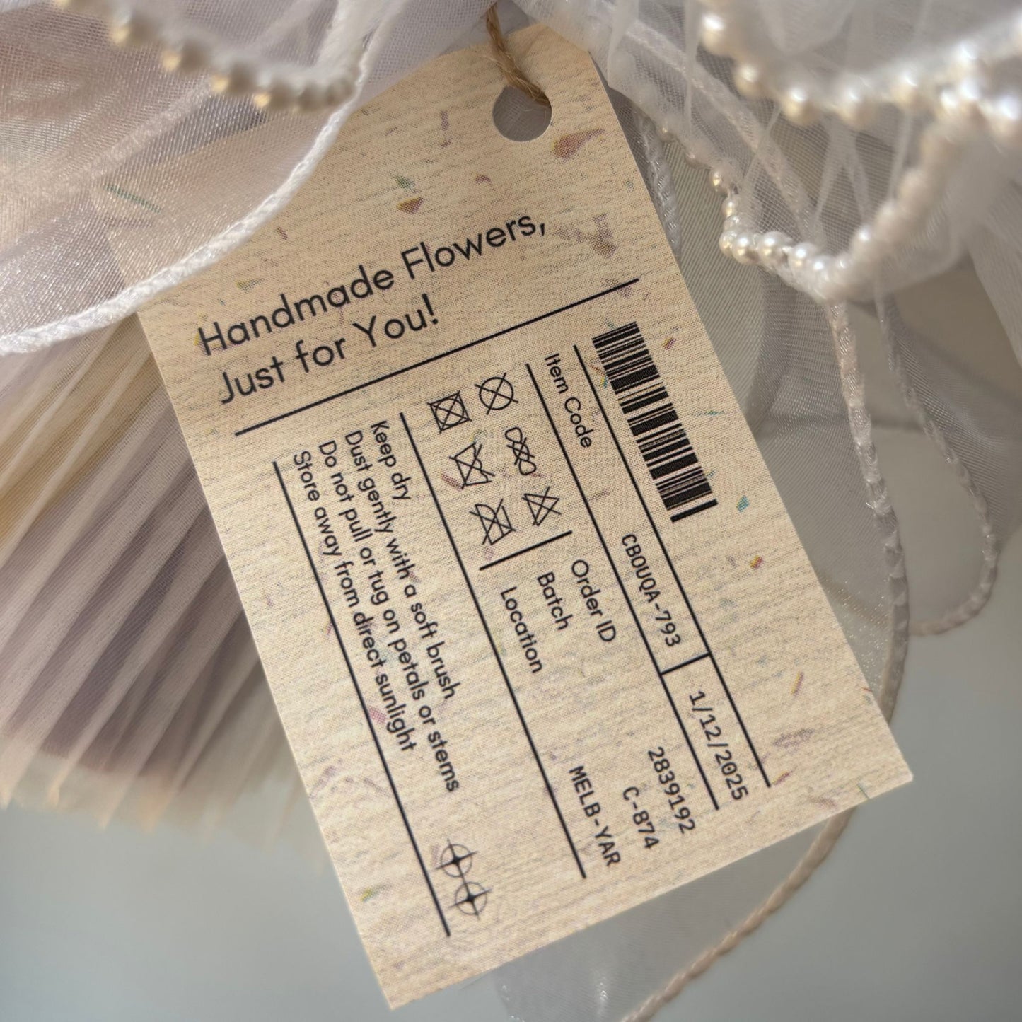 "Valley of Love" - Handmade Lily of the Valley Crochet Flowers Bouquet w/ Mix