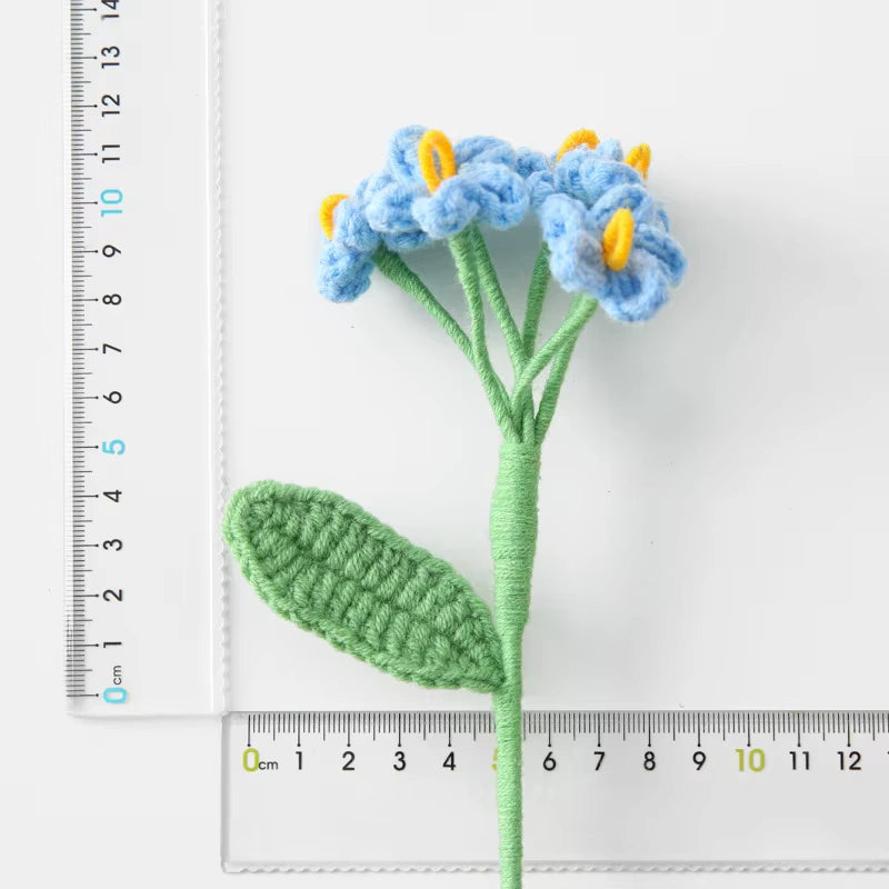 1pc Single Forget Me Not - Multiple Colour Crochet Forget Me Nots