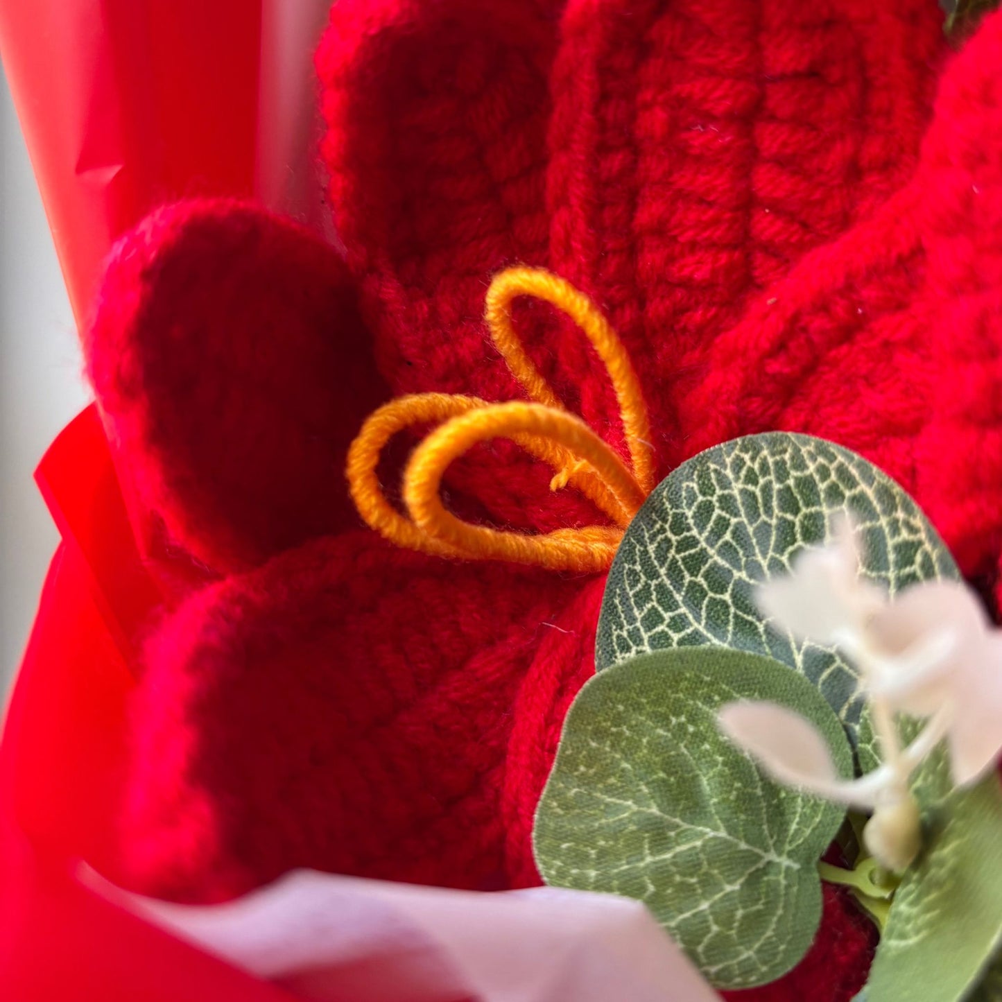 "Frolicking" - Handmade Crochet Bouquets - Sunflower, Lily, Rose