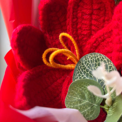 "Frolicking" - Handmade Crochet Bouquets - Sunflower, Lily, Rose